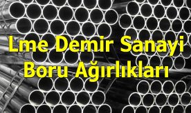 Lme Demir Sanayi Boru Ağırlıkları