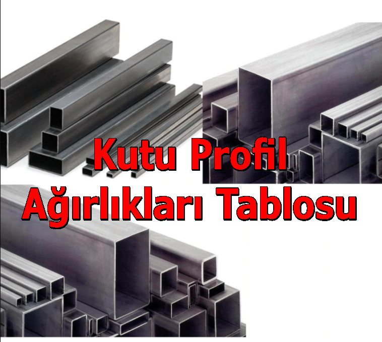 KUTU PROFİL AĞIRLIKLARI